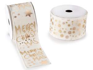 ingrosso nastro scritta merry christmas buonnatale