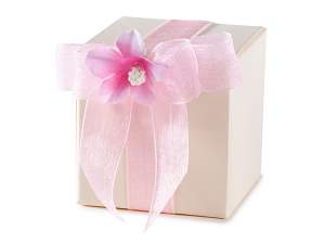 Ingrosso nastro organza rosa confetto