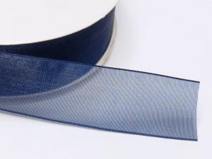 Ingrosso nastro organza blu notte