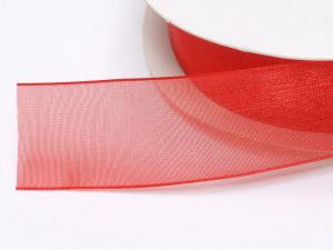 Ingrosso nastro organza rosso fragola