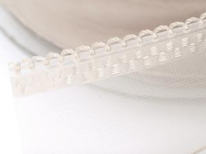 Ingrosso nastro organza ecru tirante