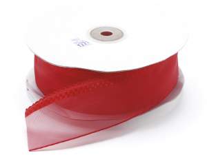 Ingrosso nastro organza rosso tirante