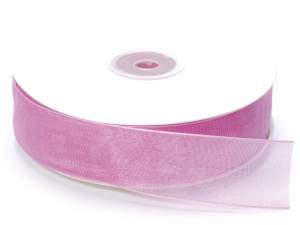 Ingrosso nastro organza fucsia