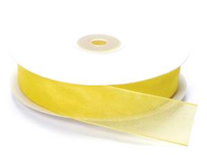 Ingrosso nastro organza giallo limone