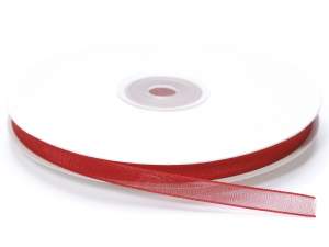 Ingrosso nastro organza rosso fragola