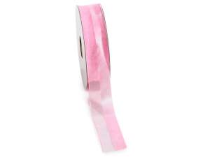 grossista nastri organza raso rosa