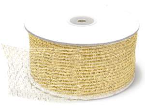 Ingrosso nastro rete modellabile oro