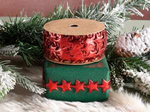 ingrosso nastro stelle natale