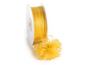 Ingrosso nastro velo giallo tirante