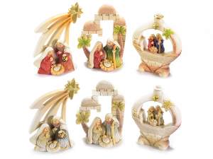Wholesale Colored Resin Nativity Scene