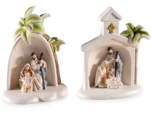 wholesale nativity scene statue hut holy family