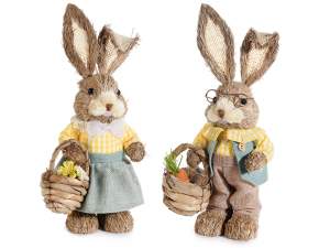 Wholesale Easter Rabbits Fiber Basket