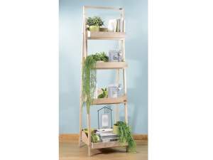 Wholesale wooden shelf 4 shelves