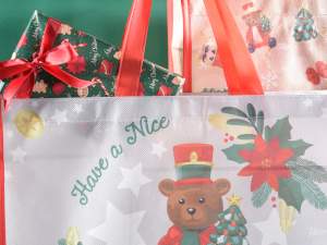 Christmas bag wholesaler nutcracker bears