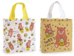 bee honey bear fabric bag wholesaler