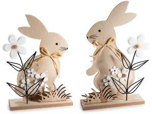 Objetos de Pascua de madera