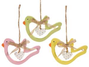 Vente en gros d'oiseaux en bois de printemps