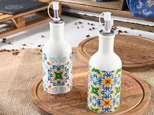 ingrosso maiolica olio aceto set cucina