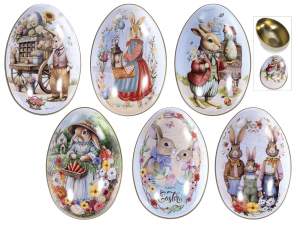 wholesale metal easter eggs sweet containers