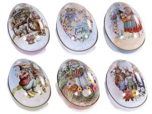 wholesale metal easter eggs sweet containers