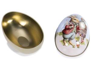 wholesale metal easter eggs sweet containers