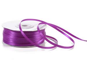 Wholesale purple double satin ribbon