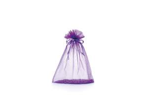 Purple organza bag