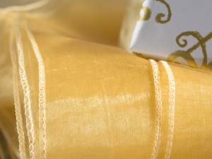 Organdy gold tablecloth