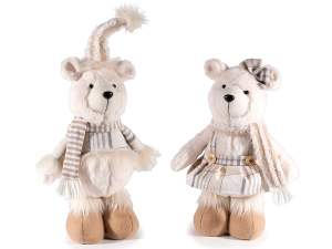 ingrosso decoro vetrina natale peluches orso