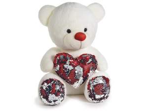 orso peluche cuore all'ingrosso
