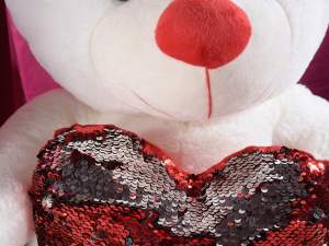 orso peluche cuore all'ingrosso