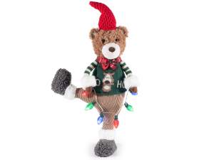 ingrosso orso natale decoro vetrina