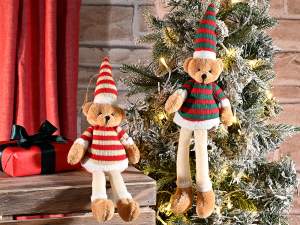 décoration ours en peluche ornement Noël en gros