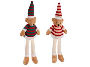 décoration d'ours en peluche de Noël en gros