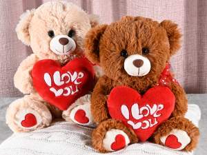 Grossiste coeur ours en peluche