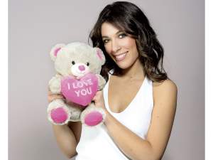 Grossiste peluche ours coeur je t'aime