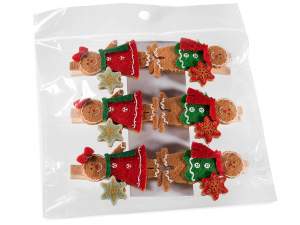 Agrafe de rufe din lemn cu ridicata Gingerbread
