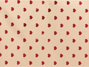 wholesaler of metallic heart gift wrap