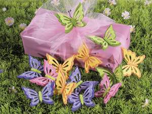 Adhesive felt butterflies