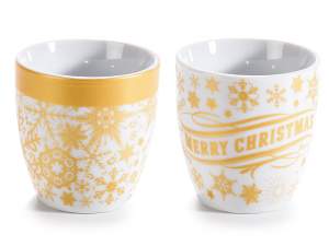 Christmas flat coffee cups wholesaler