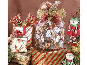 wholesale gift paper reindeer santa claus tree