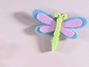 Wholesale butterflies in double-sided colored clot