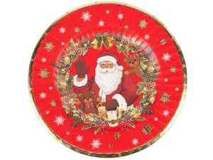 wholesale plastic Christmas plates