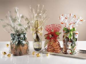 wholesale cellophane christmas gift wrap