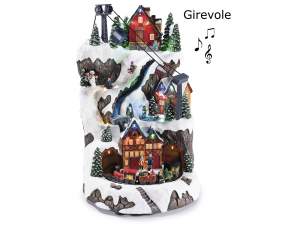ingrosso villaggio natale carillon musica luci