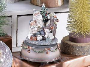 Ingrosso palla neve Babbo Natale Teddy