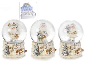 Ingrosso sfere neve natale babbo