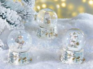 Ingrosso sfere neve natale babbo