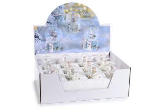 Ingrosso sfere neve natale babbo