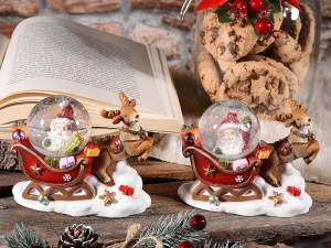 ingrosso palla neve natale slitta renna babbo